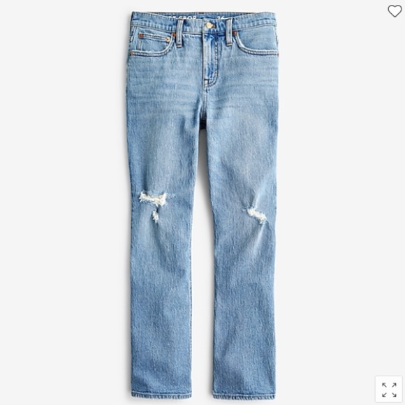 J Crew Regular Fit 9'' Billie demi-boot crop jean in Rocky Shore Wash - Picture 4 of 4